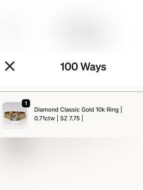 10K Gold Diamond Ring in Gold - Timeless Sparkle